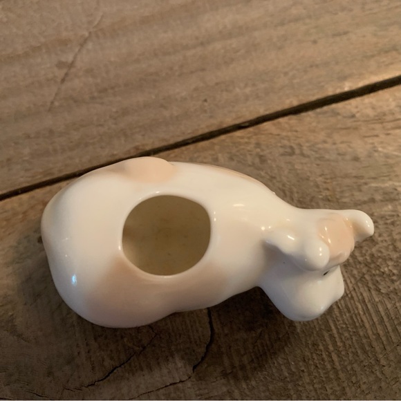 🌱Bone China White w/ Tan Spots Cow~farmhouse~trinkets~cottagecore~ Collectibles - Picture 4 of 9
